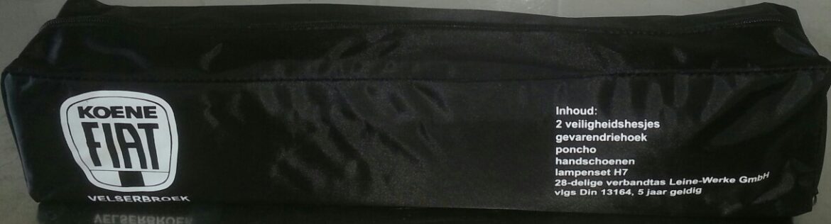 aflevertas zwart 50x10x10cm bedrukt in 1 kleur